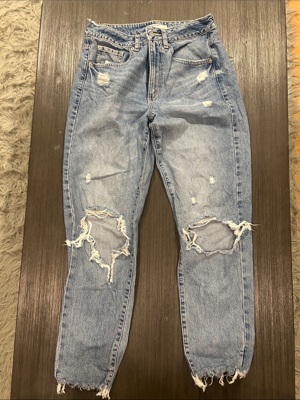 Garage Light Blue Distressed Women's Jeans